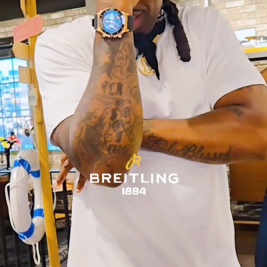 Instagram post by @itstheolodge for Four Loko. Caption reads: "G shock to Breitling...I had to change the time....