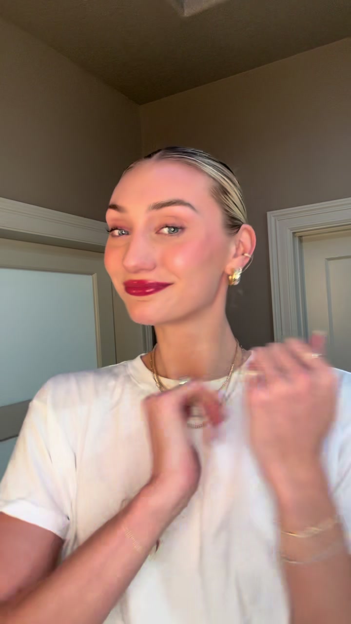 TikTok post by @cameron_brink for gorjana. Caption reads: [...] with love, in all of my favorites from....