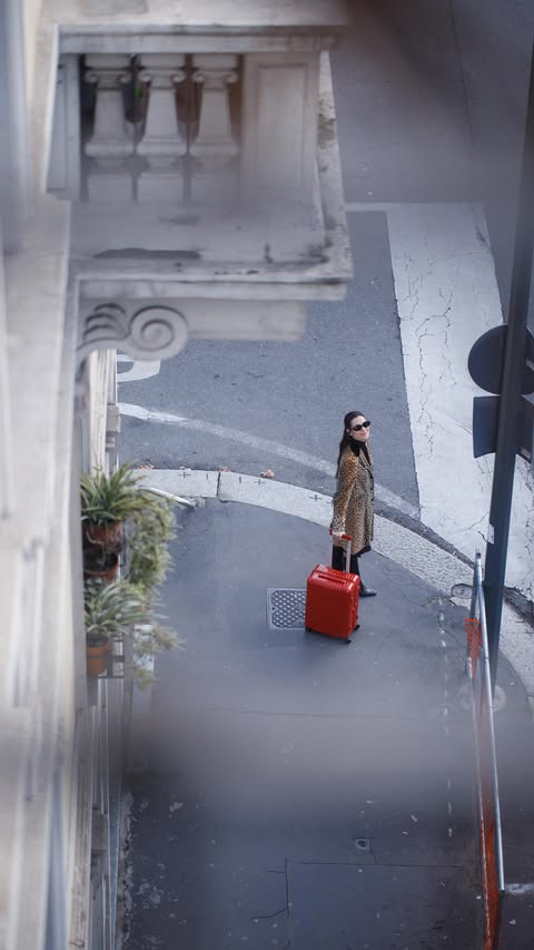 Instagram post by @rockandfiocc for RIMOWA. Caption reads: Merci @rimowa #giftedby.
