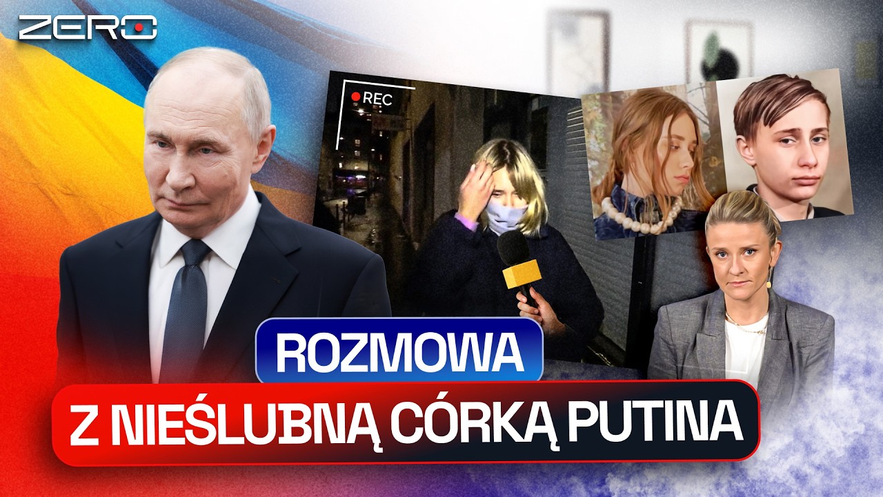 YouTube post by @KanalZeroPL for STS. Caption reads: UKRAINES FOUND PUTIN'S DAUGHTER IN PARIS. WHERE....