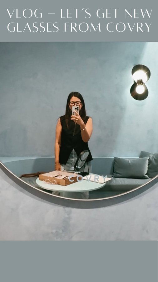 Instagram post by @byalicesigh for Covry. Caption reads: [...] taupe 👓, vote which new specs from....