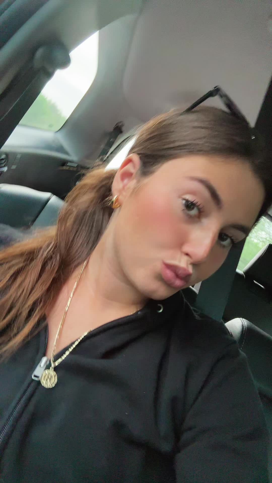 TikTok post by @blakeashleexo for Kissyan Jewelry. Caption reads: loving this new necklace @KissYanOfficial #kissyan....