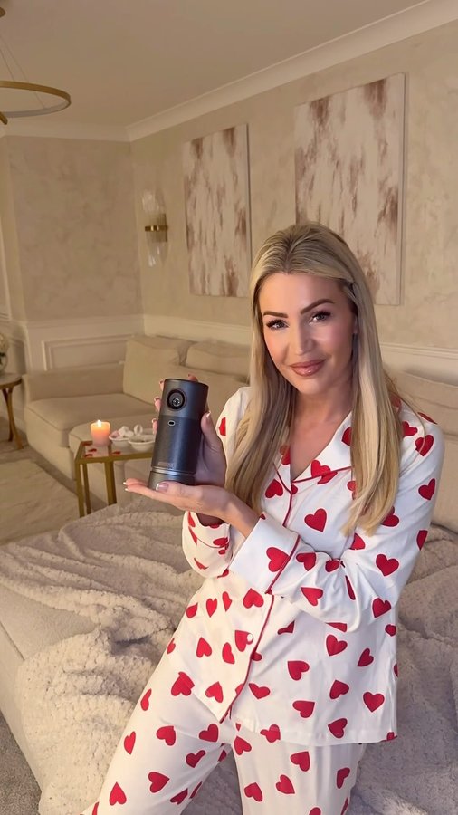 Instagram post by @pinkpeonyhome for NEBULA. Caption reads: Ad - Meet the Nebula Capsule Air— the world’s most....