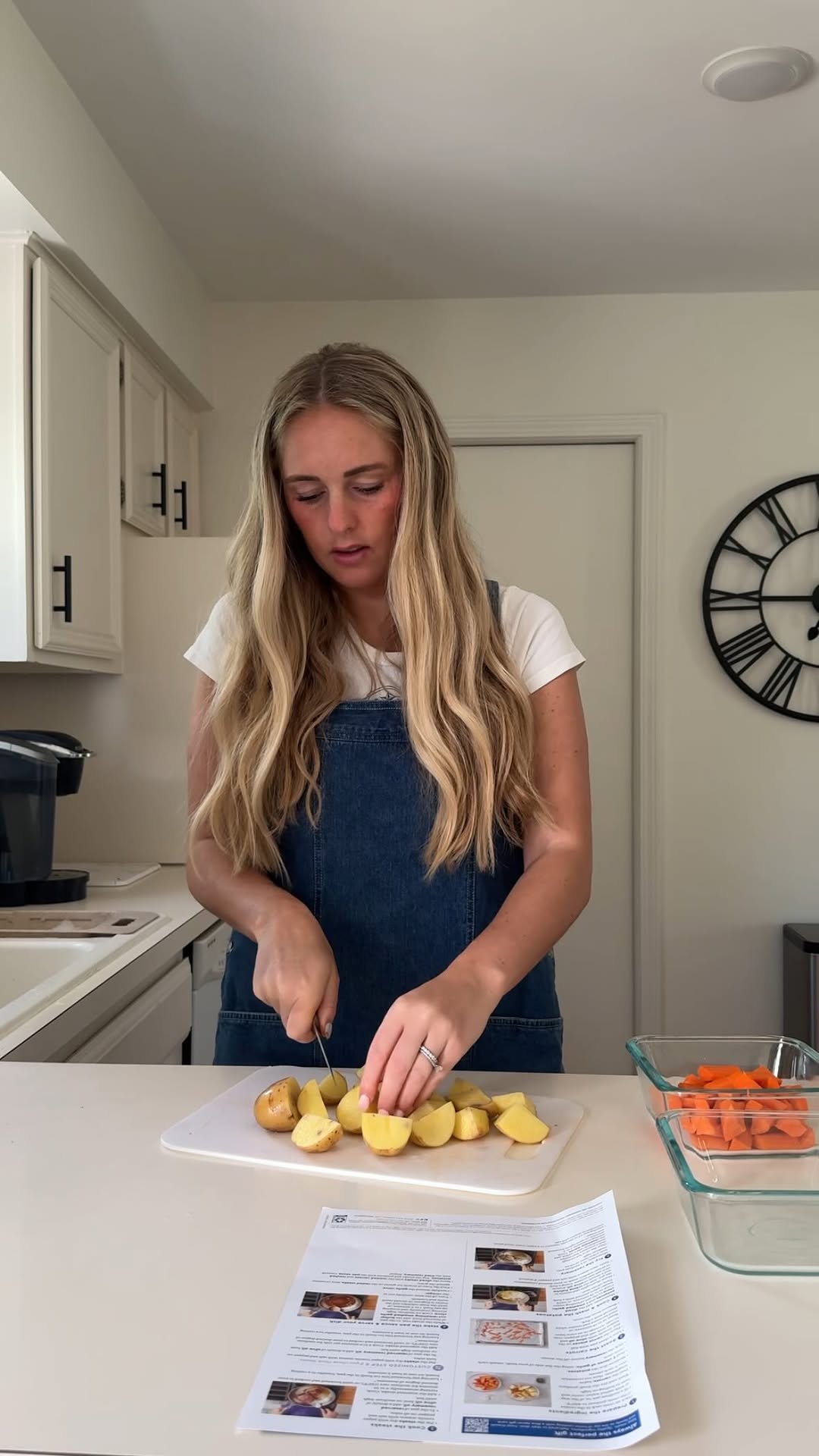 Instagram post by @elliejuengel for Blue Apron. Caption reads: Steaks & Brown Butter Sauce with mashed Potatoes &....