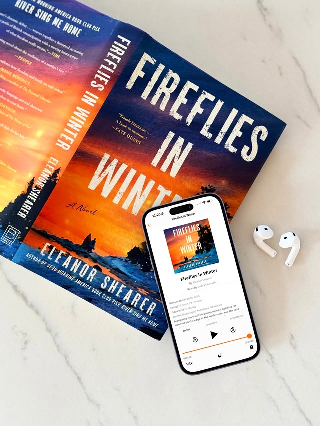 Instagram post by @bookmarked.by.becky for Berkley Publishing Group. Caption reads: ✨Pub Day Review✨ Fireflies In Winter by Eleanor....