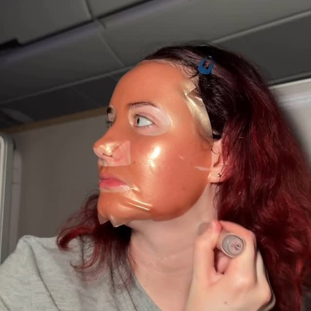 Instagram post by @youglowgrrl for Pacifica Beauty. Caption reads: Get ready for bed with me (in-flight edition)....