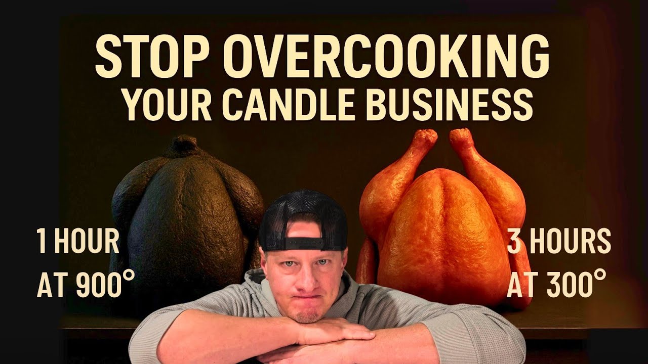 YouTube post by @BlackTieBarn for Sticker Mule. Caption reads: Slow Down & Stop Killing Your Small Business: ....