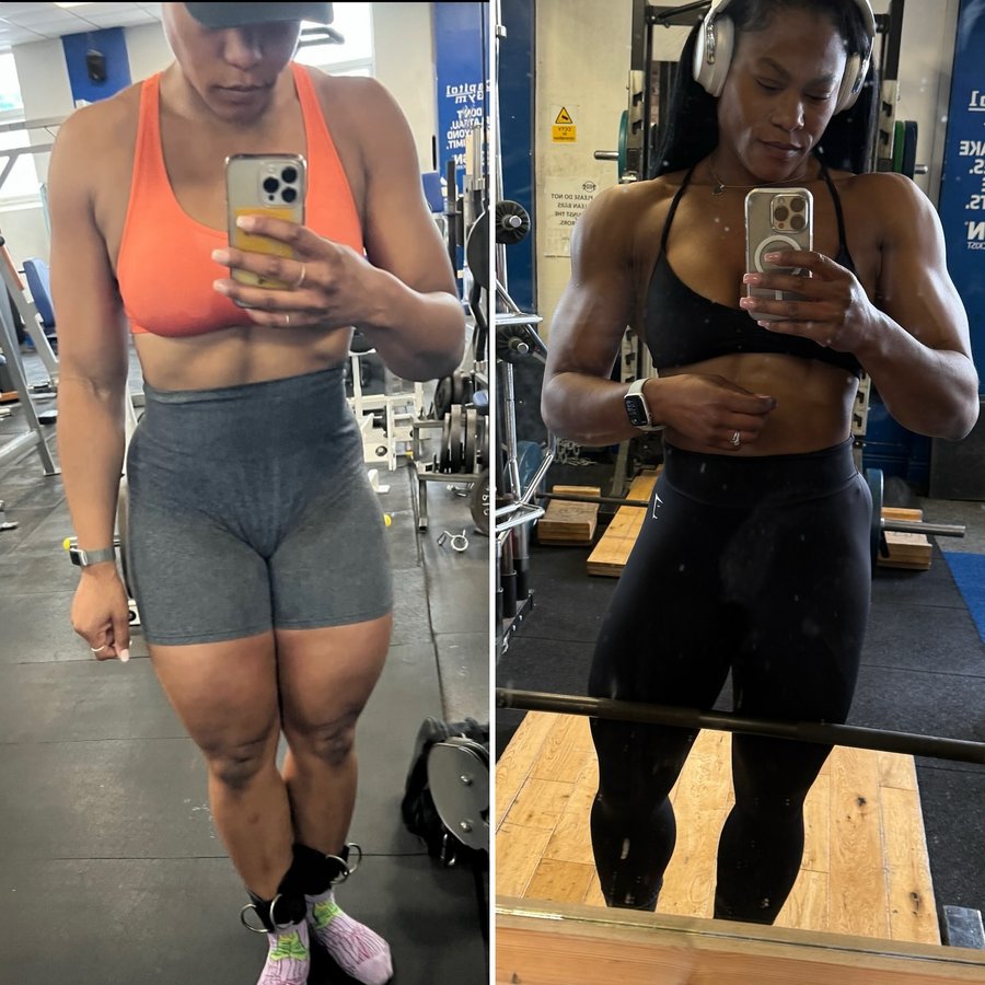 Instagram post by @tammiefitness for DY NutritionTM. Caption reads: Would you believe there was a time I didn’t want....