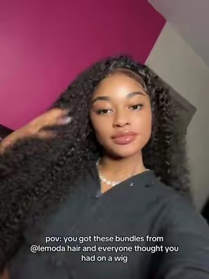 TikTok post by @shireztaylerr for Lemoda Hair. Caption reads: run don’t walkkk🤭 @Lemoda Hair.
