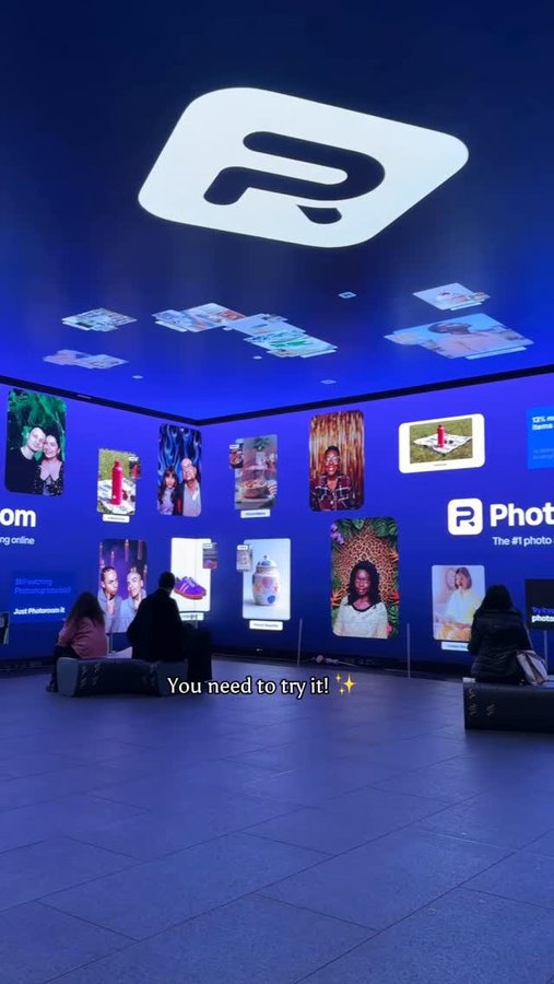 Instagram post by @volga_londonstories for Photoroom. Caption reads: Ad✨ Step into the spotlight with @photoroom....