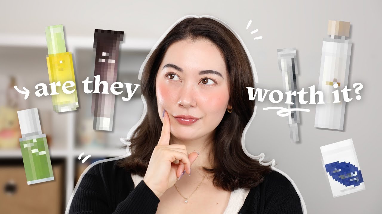 YouTube post by @TinaTanakaHarris for Wishtrend. Caption reads: my *honest* opinions on some the MOST viral &....