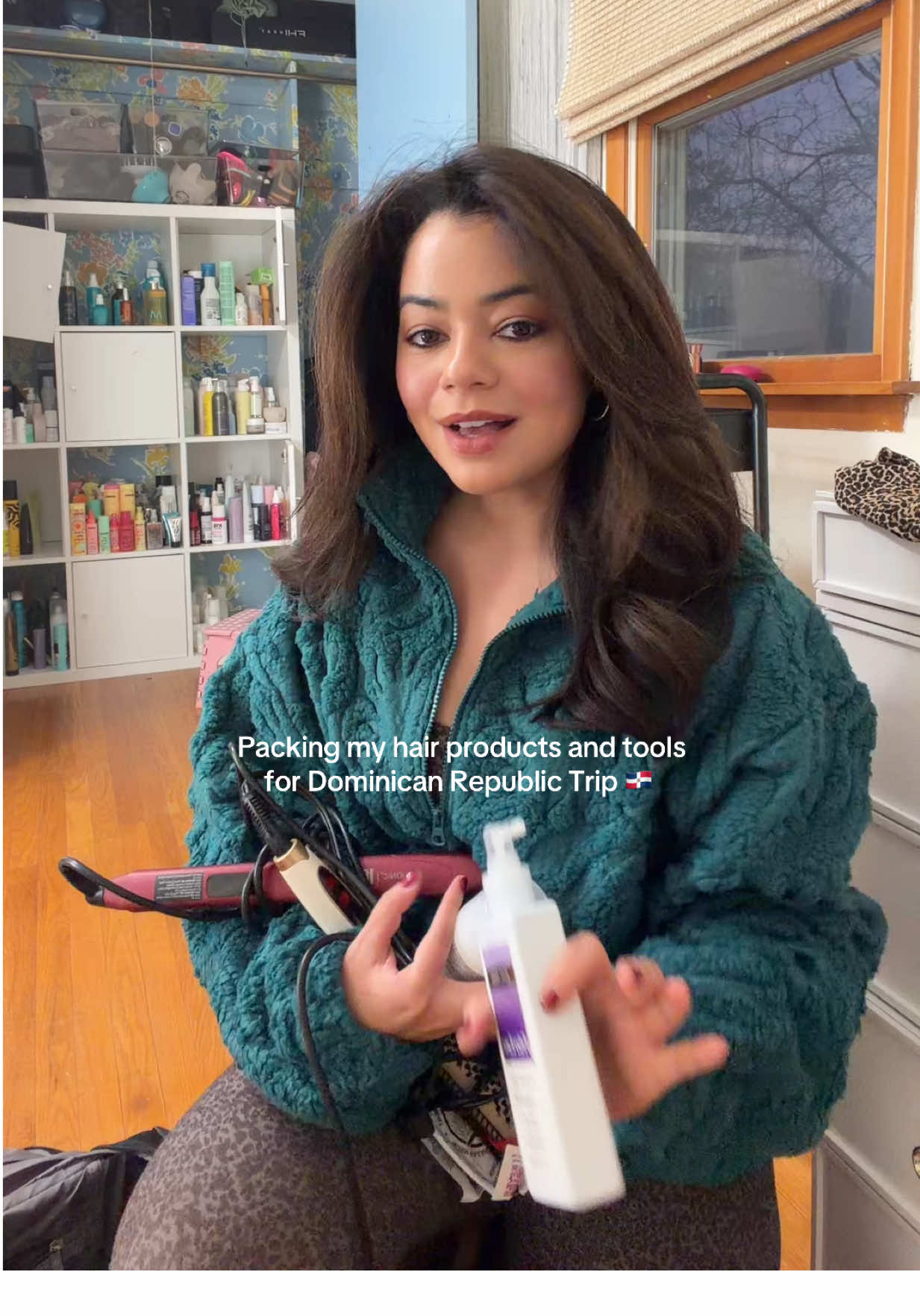 TikTok post by @julissa_guillen for Bio Ionic. Caption reads: [...] @FHI HEAT @PATTERN Beauty @Bio Ionic....