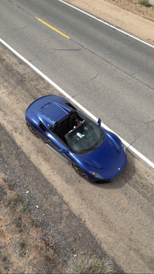 Instagram post by @georginamazzeo for Maserati. Caption reads: Race weekend, but street edition @maserati Cielo....