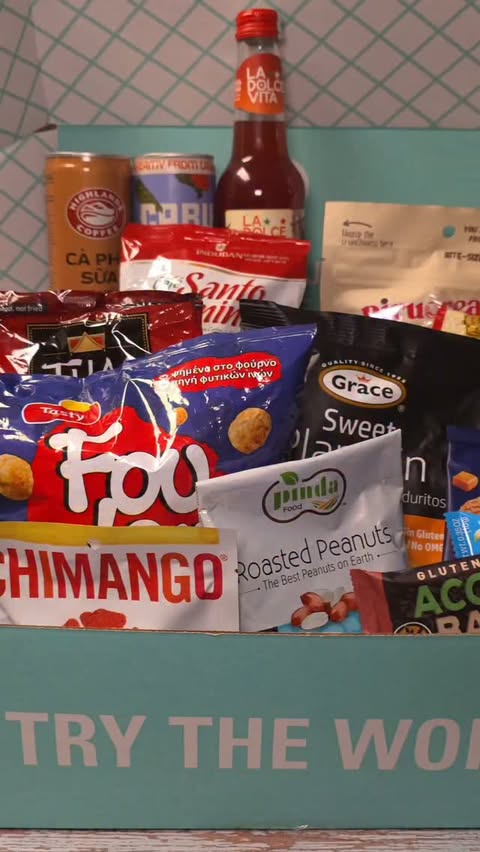 Instagram post by @wanderfuleatz for Try The World. Caption reads: #ad Thanks to @trytheworld, you can enjoy snacks....