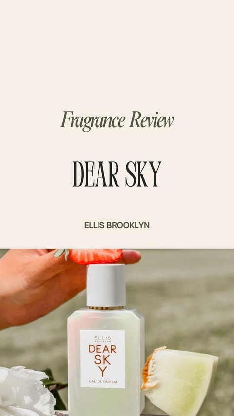 Instagram post by @jessescentials for Ellis Brooklyn. Caption reads: PR | Fragrance Review Dear Sky by Ellis Brooklyn....