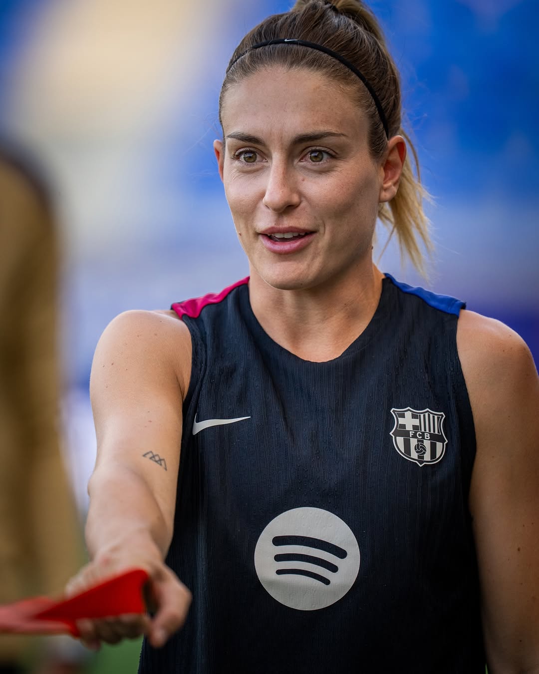 Instagram post by @fcbfemeni for Spotify. Caption reads: All in for the final..