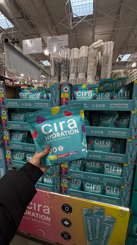 Instagram post by @madisoncheval for Cira Nutrition. Caption reads: [...] goals lately 💧take advantage of....