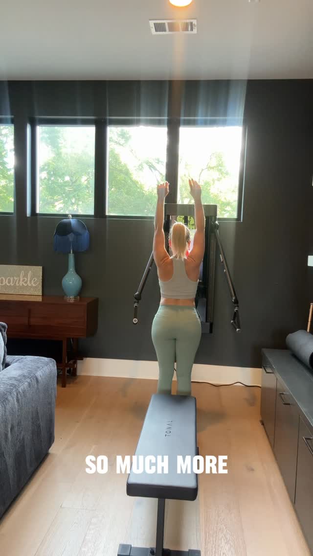 Instagram post by @allthingskortneywilson for Tonal. Caption reads: Just wrapped up @tanysharenee ‘s 4-week program,....