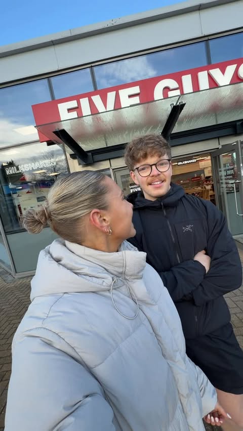Instagram post by @runwithliss for Five Guys Burgers & Fries. Caption reads: AD Five guys doing bits with this little upgrade....