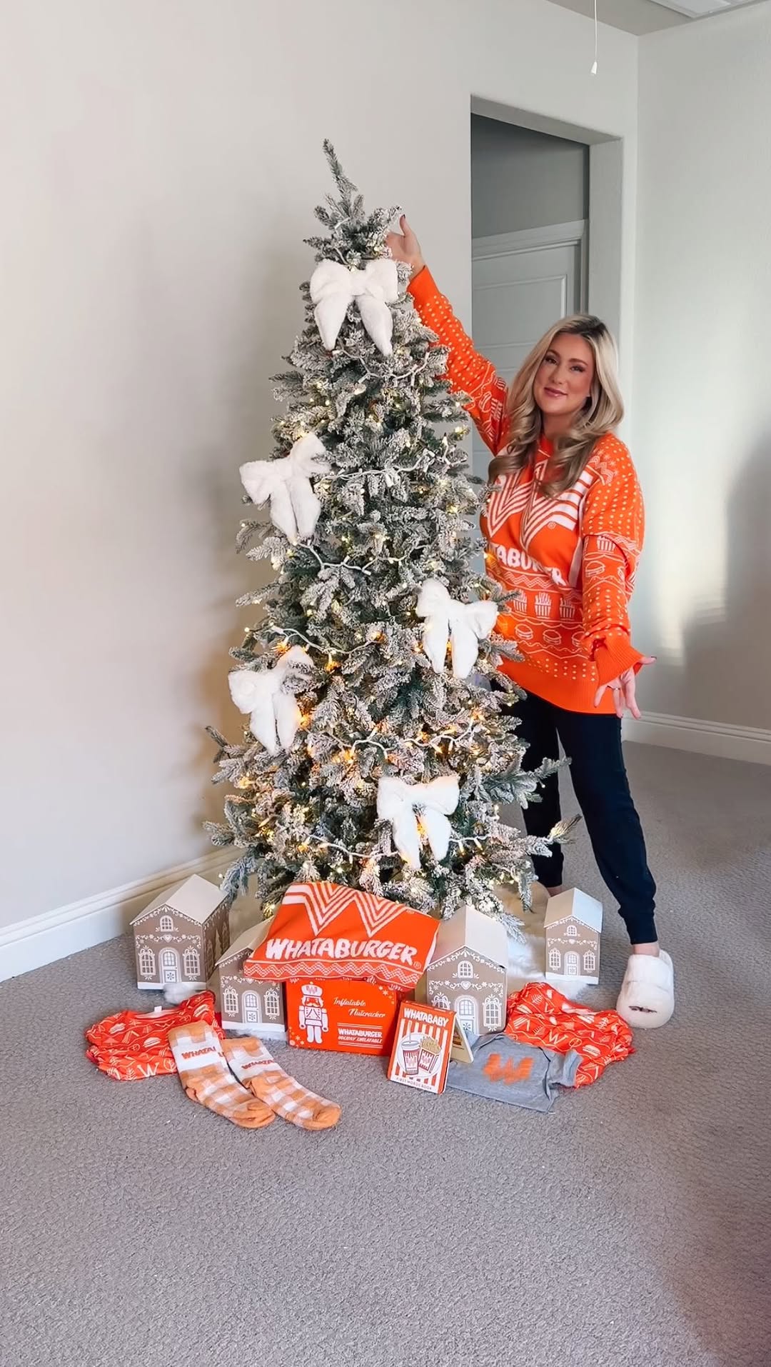 Instagram post by @malloryleerichardson for Whataburger. Caption reads: Nothing spreads Christmas cheer more than doing....