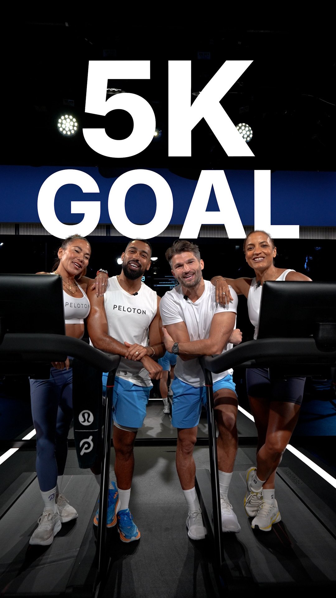 Instagram post by @joslynthompsonrule for Peloton. Caption reads: Move as One 🏃‍♂️

A community 5k to tackle your....