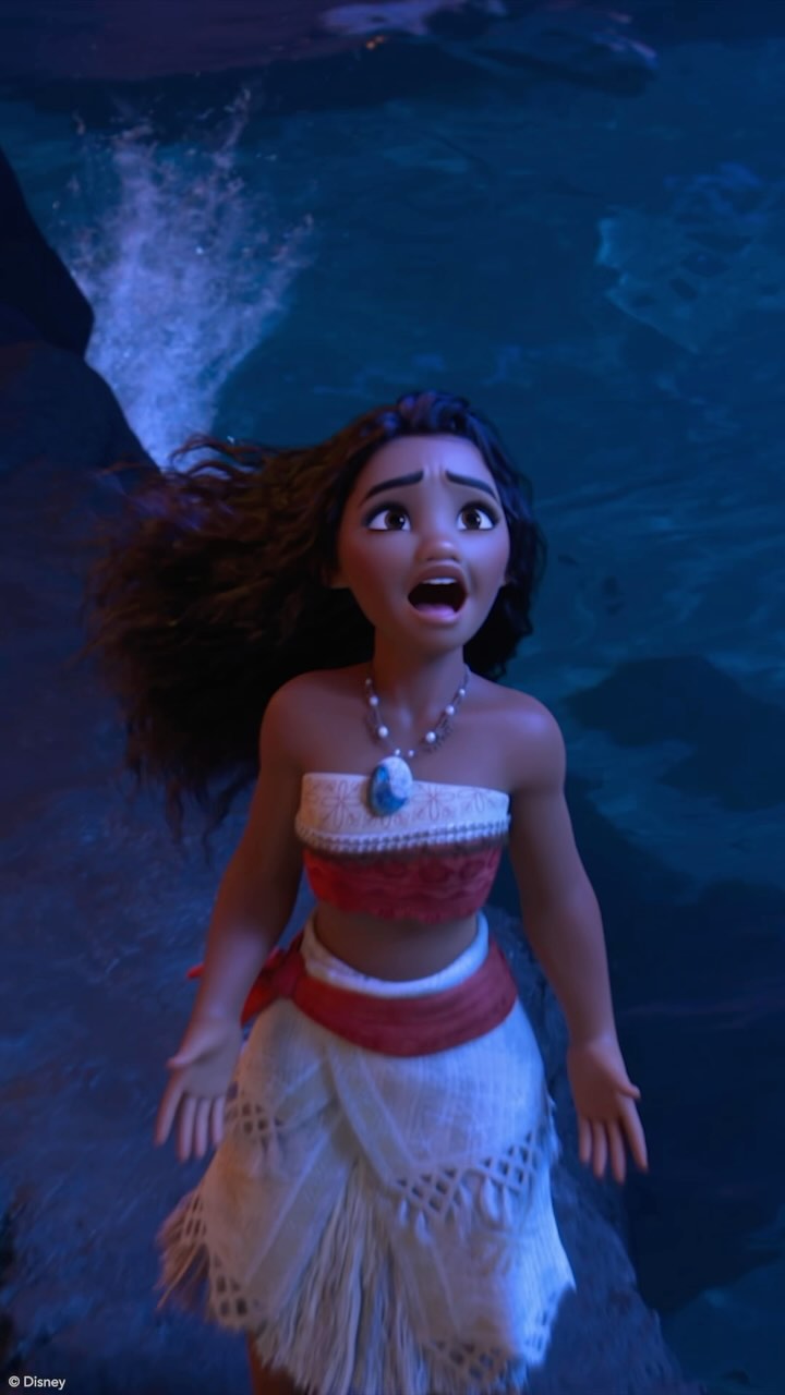 Instagram post by @disneymusic for Disney Animation. Caption reads: Destiny in motion and it’s only just begun... 🌊🐚....