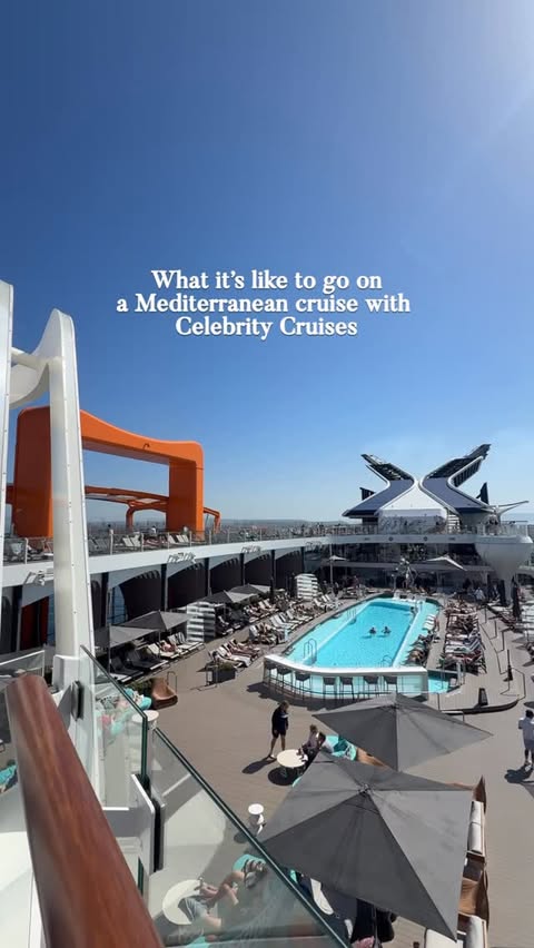 Instagram post by @kseniia.journey for Celebrity Cruises. Caption reads: [...] go on a Mediterranean cruise with....