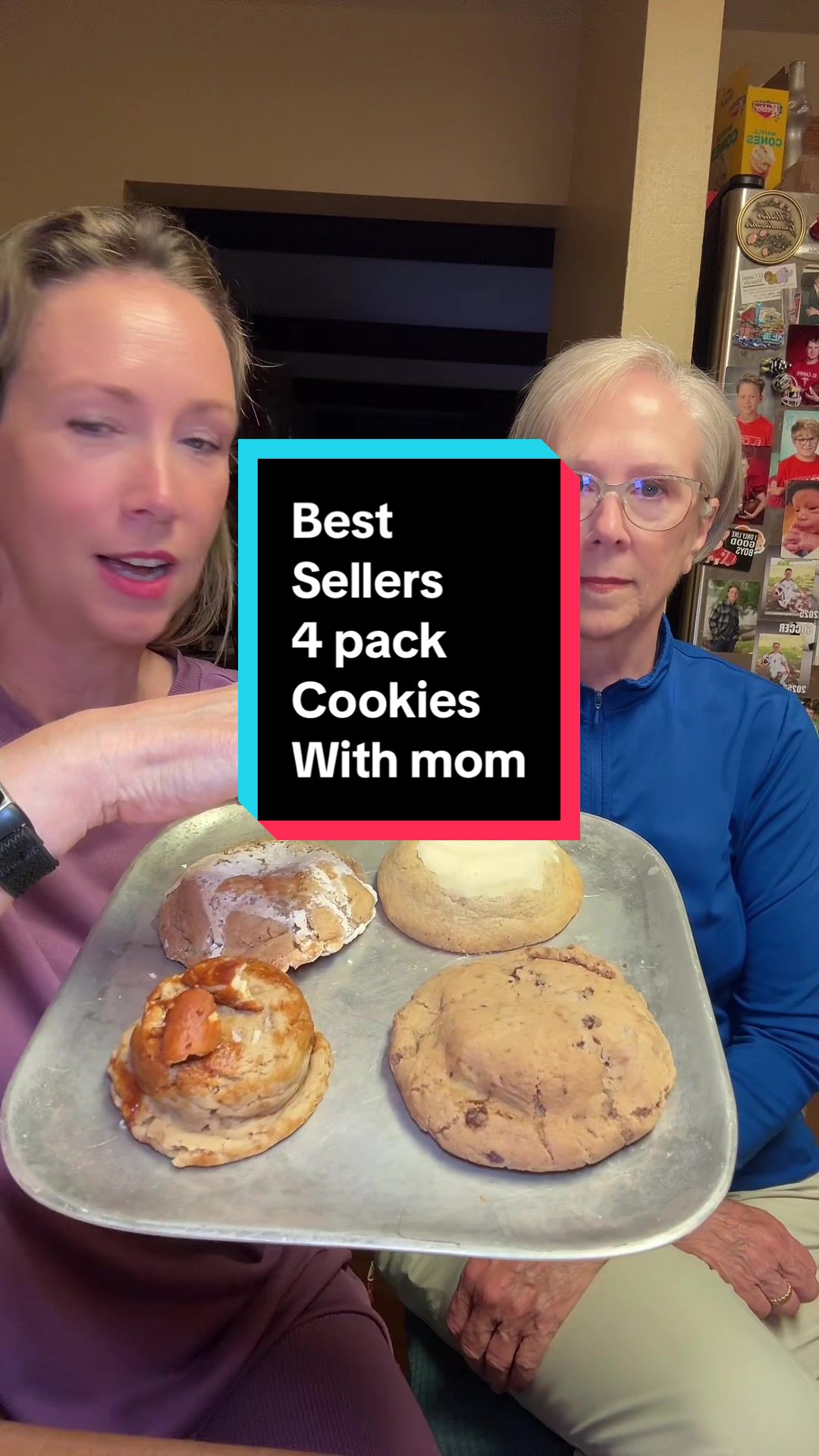 TikTok post by @jensgems22 for Taylor Chip. Caption reads: Trying the Taylor Chip Cookies Best Sellers Pack....