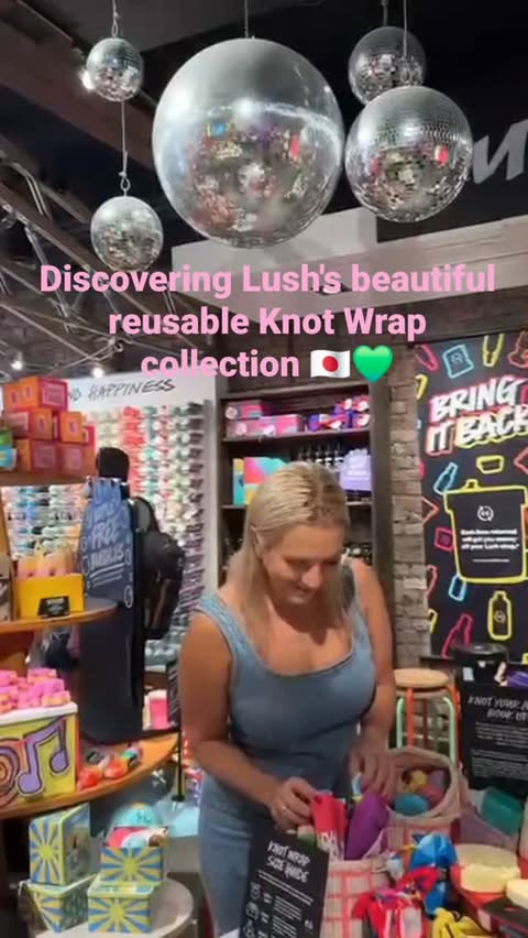 Instagram post by @leighcatherine.salway for LUSH. Caption reads: Such a lovely afternoon @lushspacardiff Knot Wrap....
