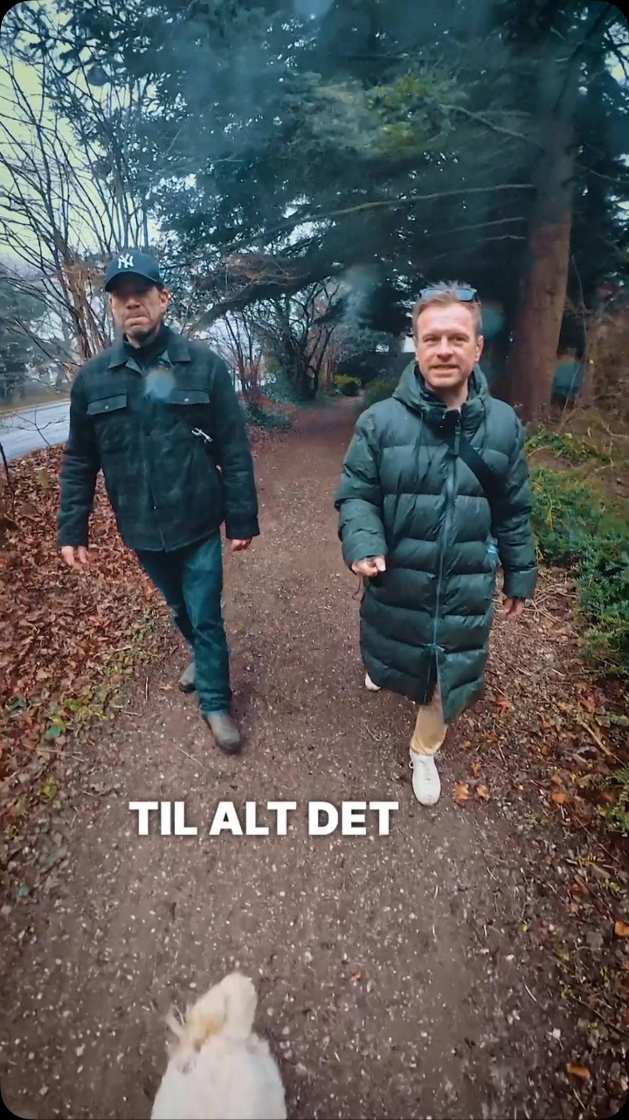 Instagram post by @fuhlendorff for Podimo. Caption reads: Jeg har i ført mig blotter jakken og trukket....