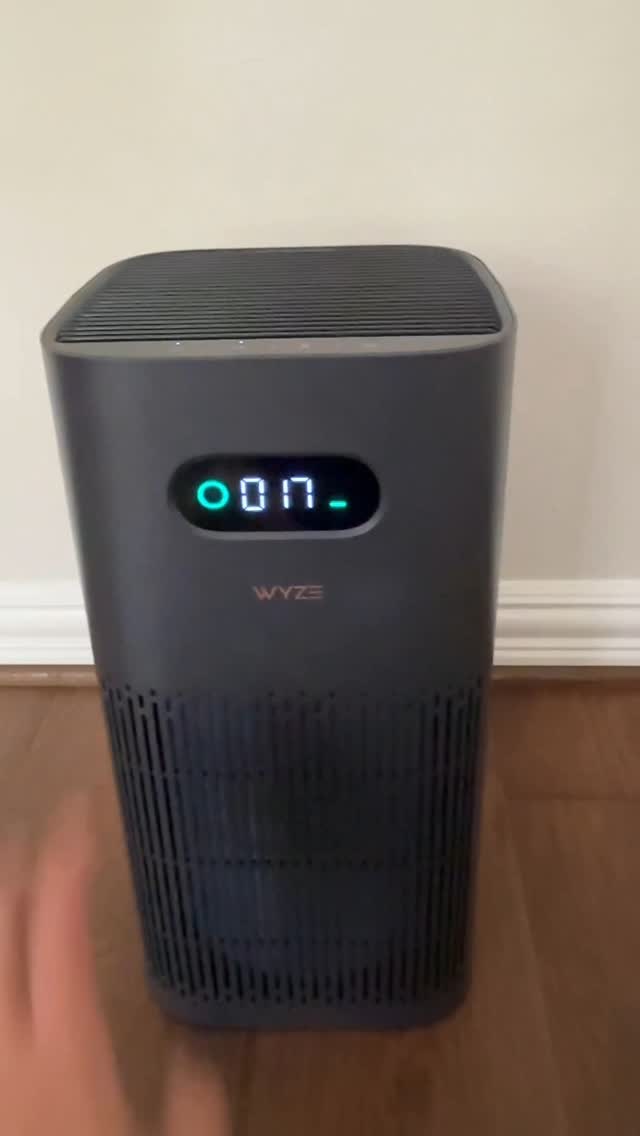 Instagram post by @mattkahla for Wyze. Caption reads: This is the best #airpurifier you can get this is....