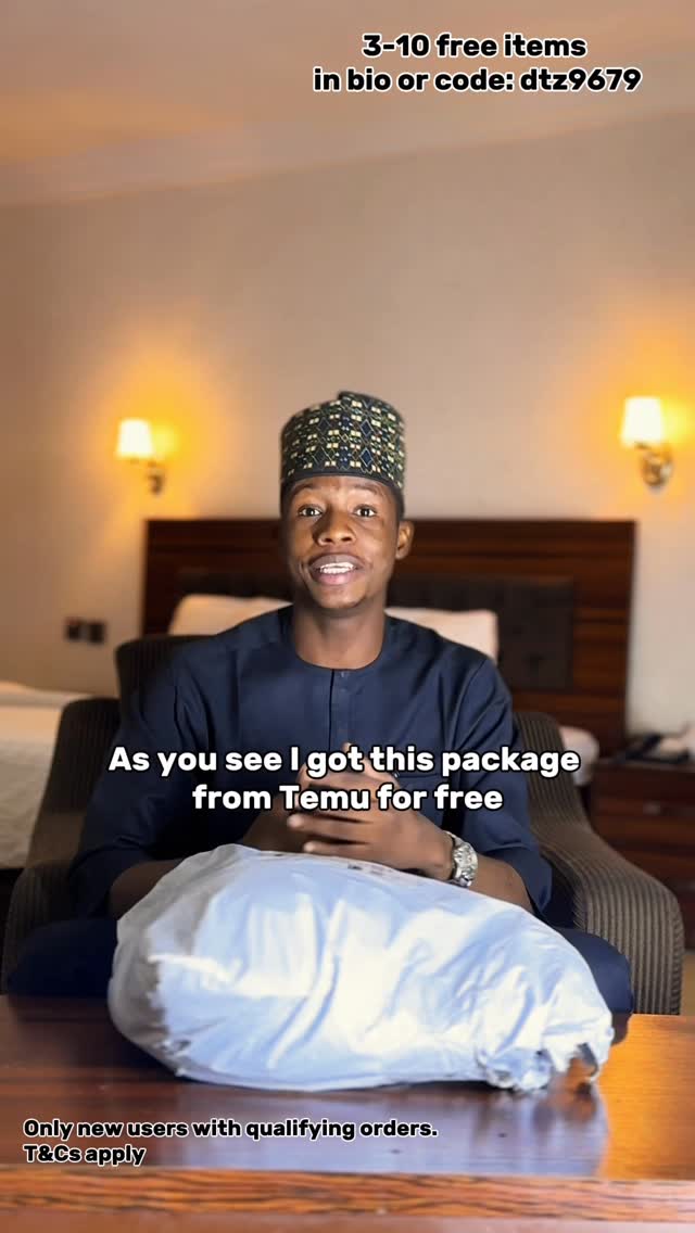 Instagram post by @bilal_villah for Temu. Caption reads: [...] in my comments to download the Temu app and....