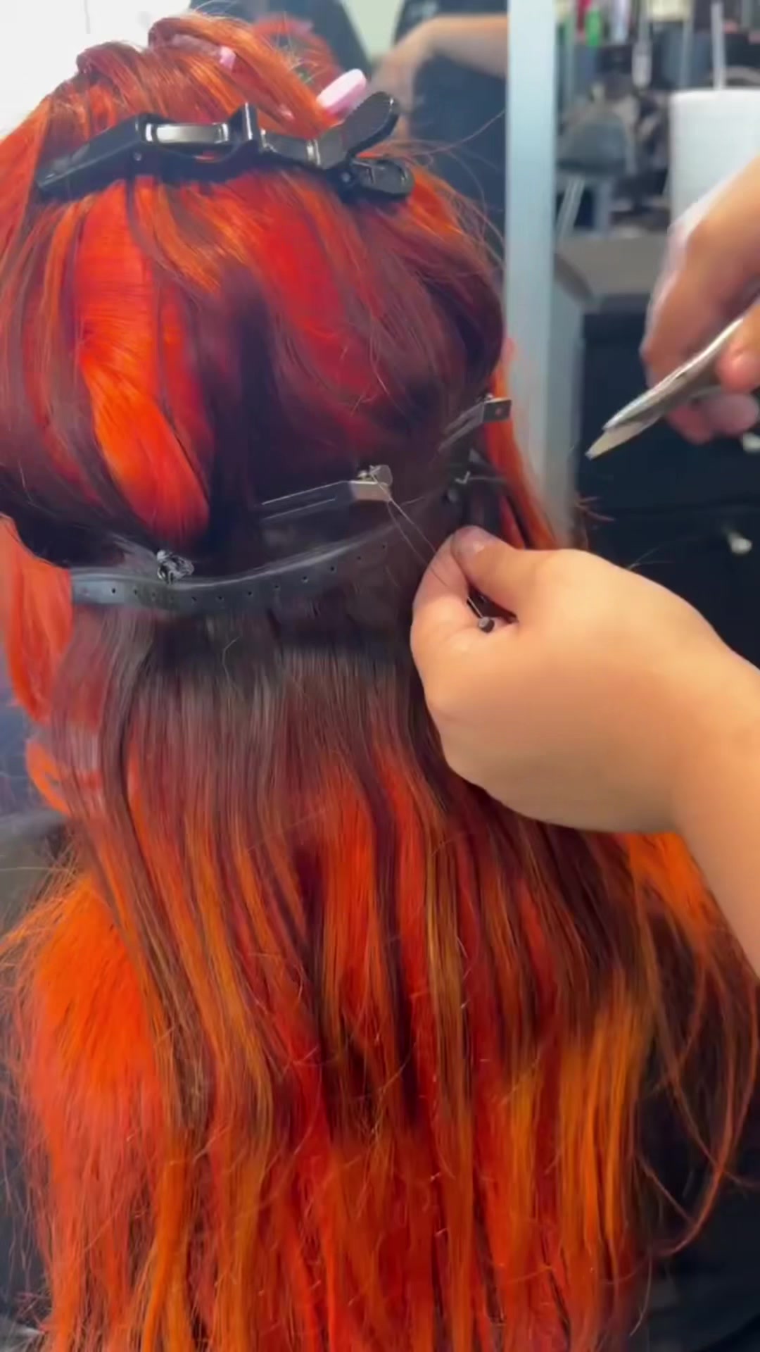 TikTok post by @kyla.rutter81 for Laavoo Hair (official). Caption reads: These are so simple to install and absolutely....