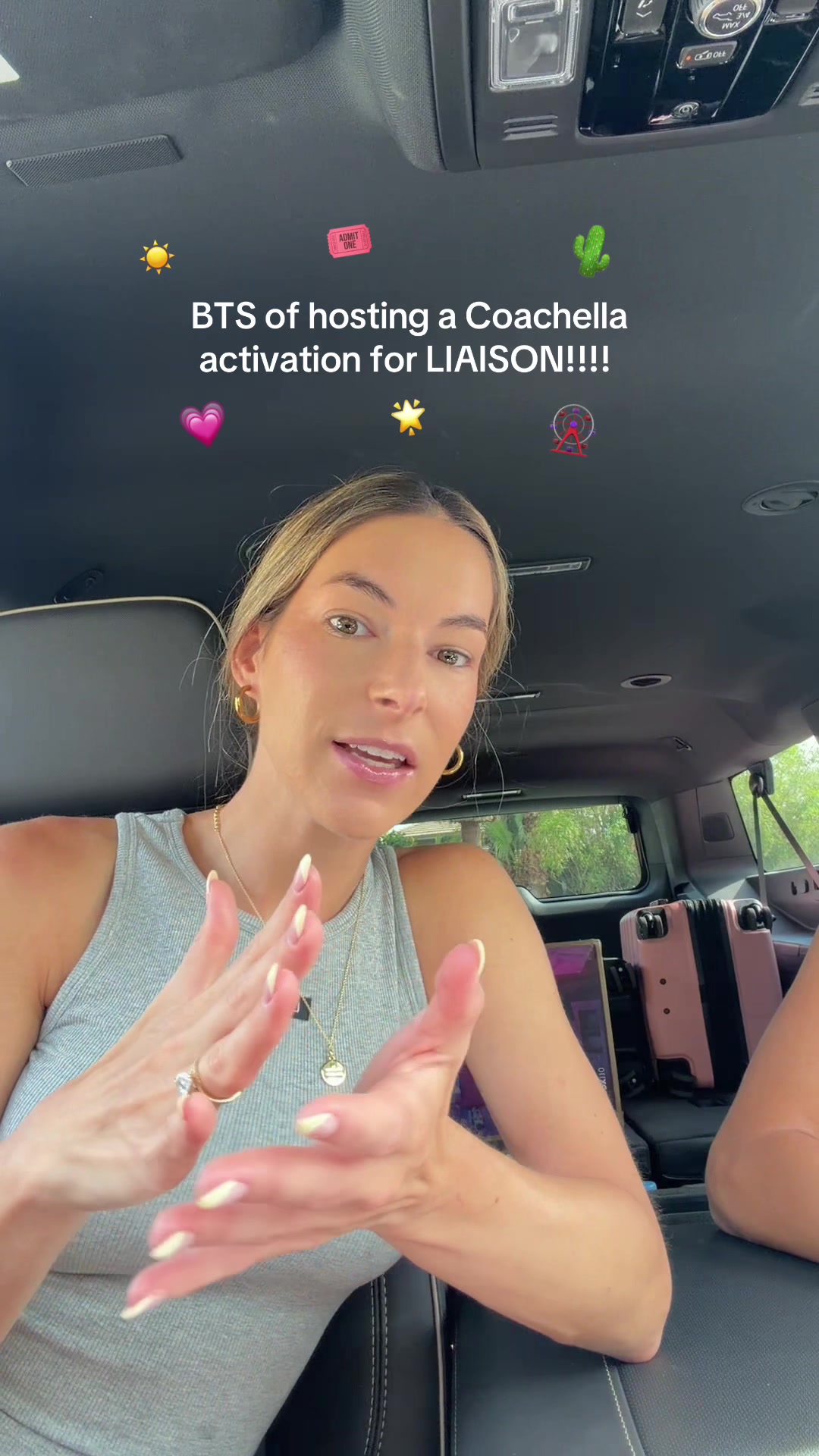 TikTok post by @stefana.avara for Liaison The Label. Caption reads: LOVE U @Liaison The Label 🌟🎡🐥🎟️😎 LET’S DO....
