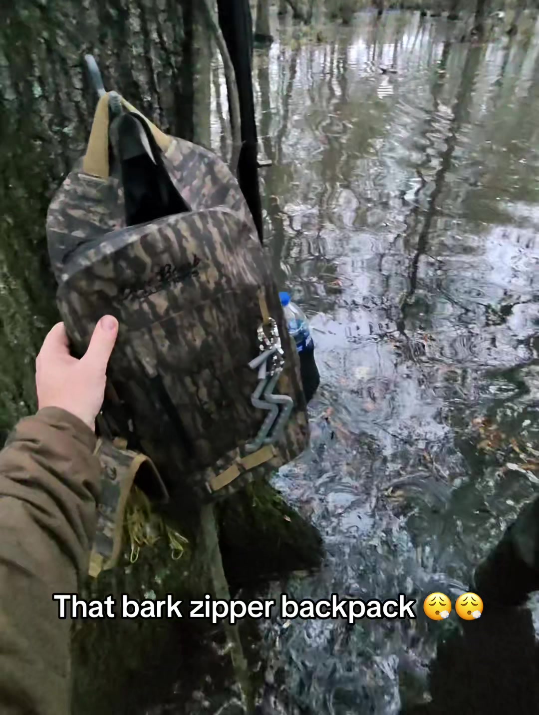 TikTok post by @matt.judy for Dive Bomb Industries. Caption reads: That @Dive Bomb Industries bark pattern looks....