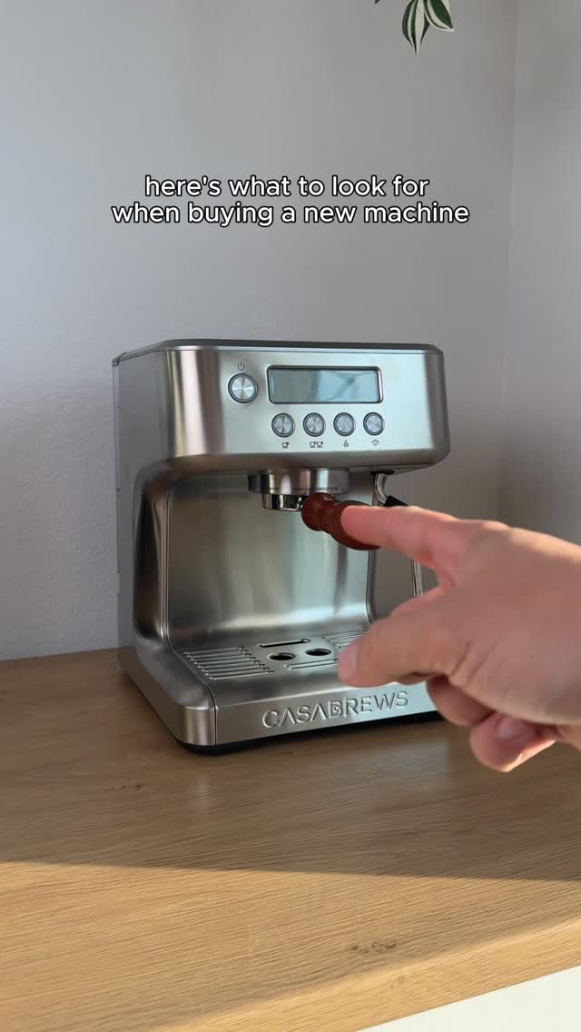 Instagram post by @ryantagcoffee for Casabrews. Caption reads: Don’t buy the wrong espresso machine....