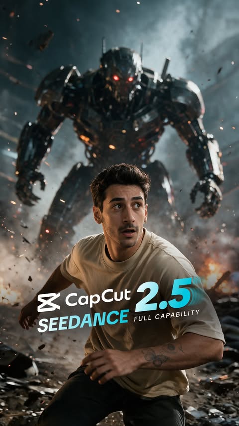 Instagram post by @fatihlabs for CapCut. Caption reads: Seedance 2.5 just got sharper in CapCut PC. 🎬✨....