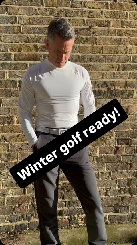 Instagram post by @davidjones_golf for Druids. Caption reads: Getting ready for winter golf with @druids where....