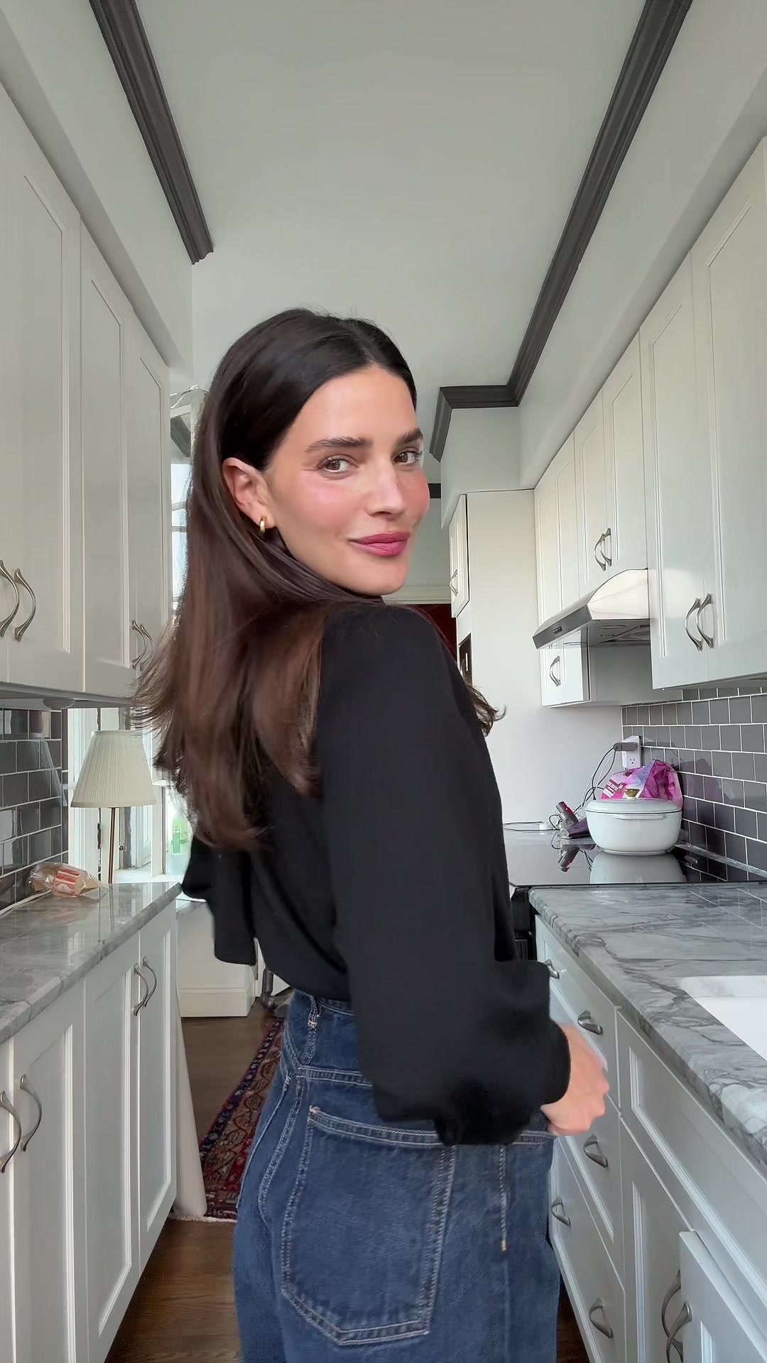 TikTok post by @imnotmessyimbusy for Moroccanoil. Caption reads: #grwm for my dad’s 70th 🥹🥹 @m.ph by Mary....