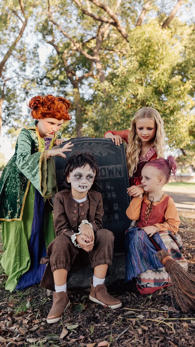 Instagram post by @officiallyjordanmoore for Halloween Costumes. Caption reads: Oh, come on it’s just a bunch of hocus-pocus....