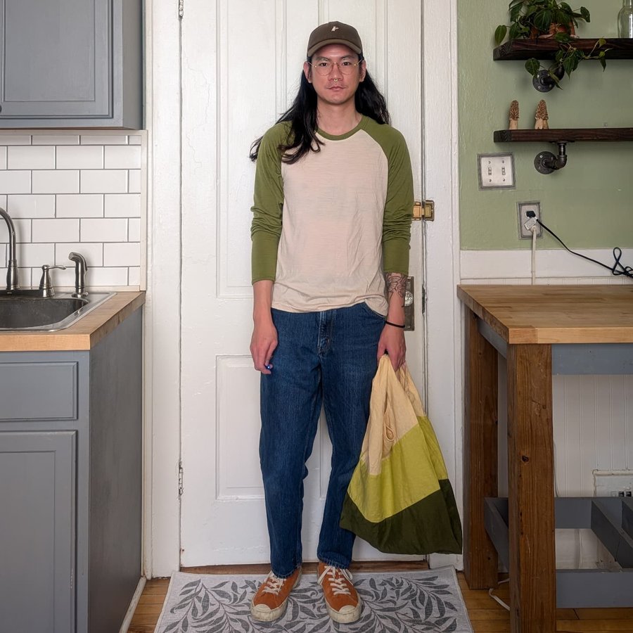 Instagram post by @_donnyq for The Fabric Store. Caption reads: [...] used here were provided by....