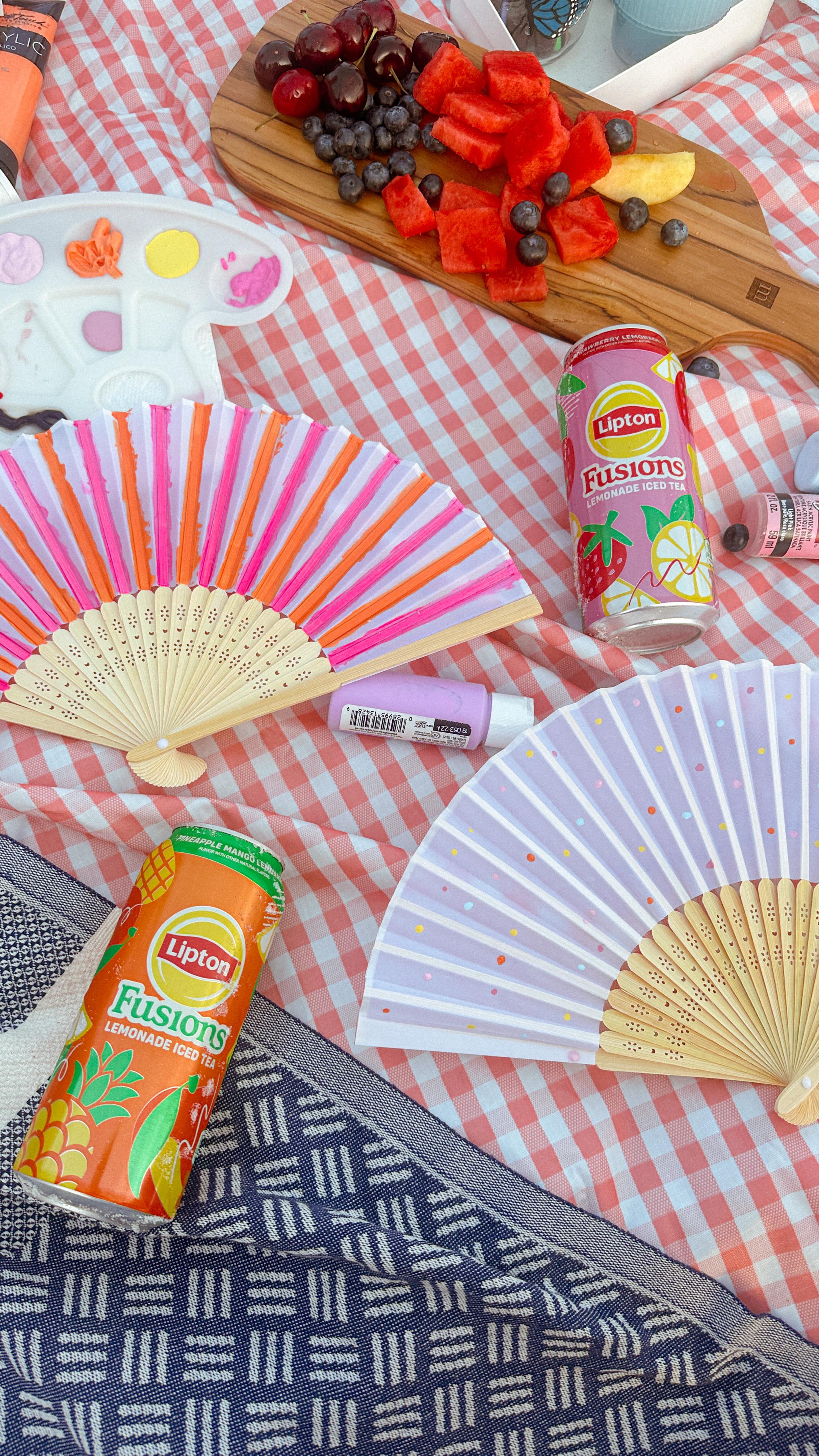 Instagram post by @kaittogden for Lipton Iced Tea. Caption reads: #ad summer girls night with @liptonicetea new....