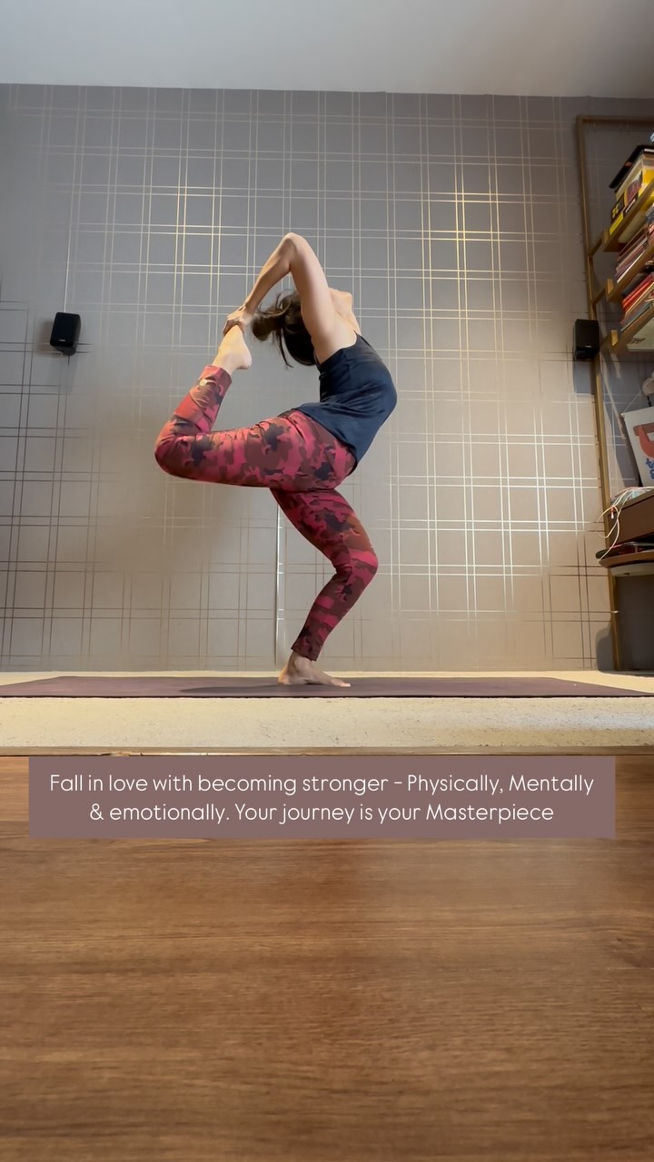 Instagram post by @ask_theyogini for Women's Health. Caption reads: Fall in love with…. 🌸🌸🌸

Transformation,....