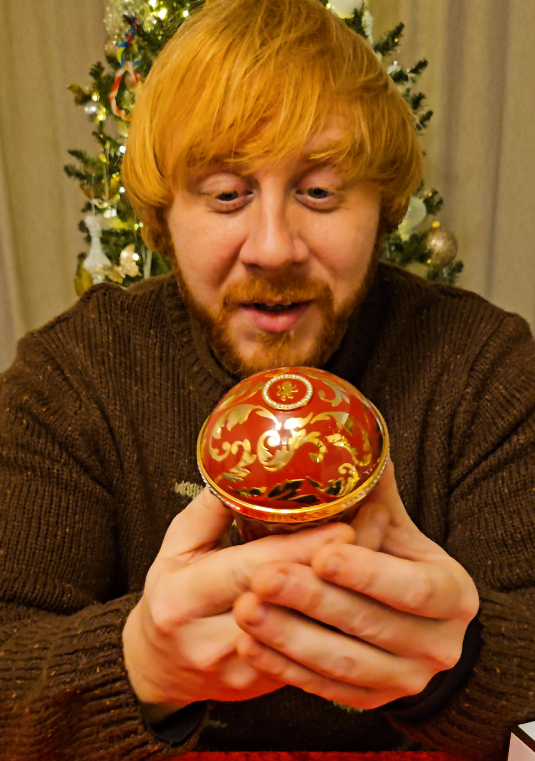 TikTok post by @lewis_ron_lookalike for House Of Sillage. Caption reads: AD: Gryffindor by @House of Sillage Use Code:....