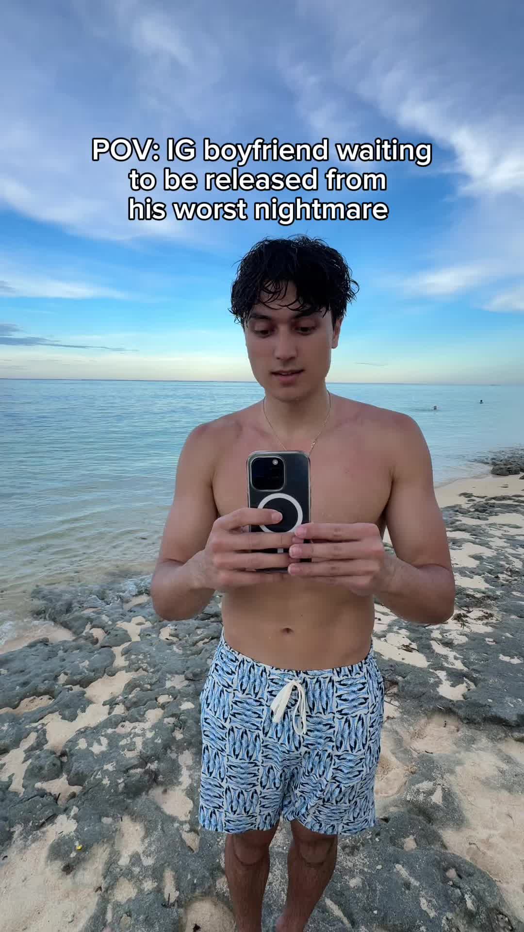 TikTok post by @kelwak for BLACKBOUGHSWIM. Caption reads: Finally released from my duties 🔥 See you on 6.20....