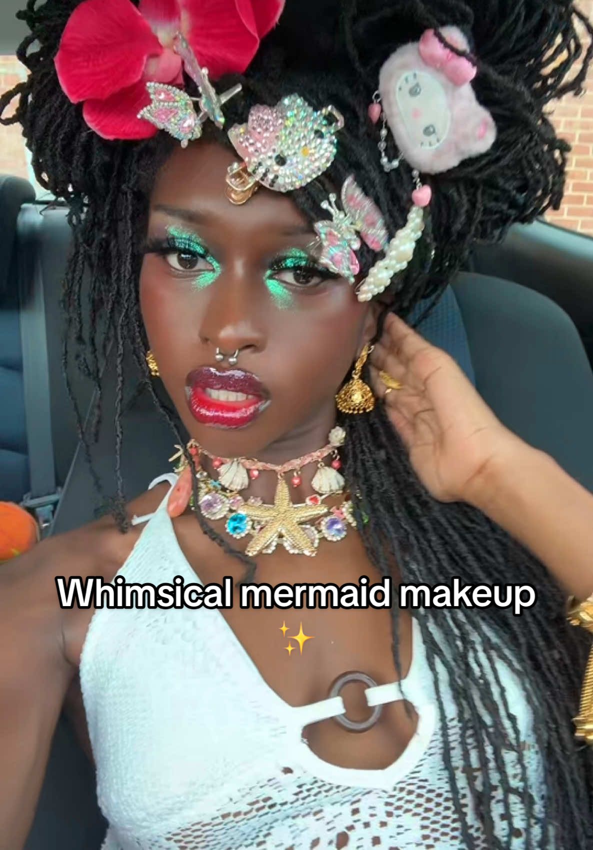 TikTok post by @stephxkou for Yva Expressions. Caption reads: [...] fairy makeup is my makeup type ✨ @Yva....