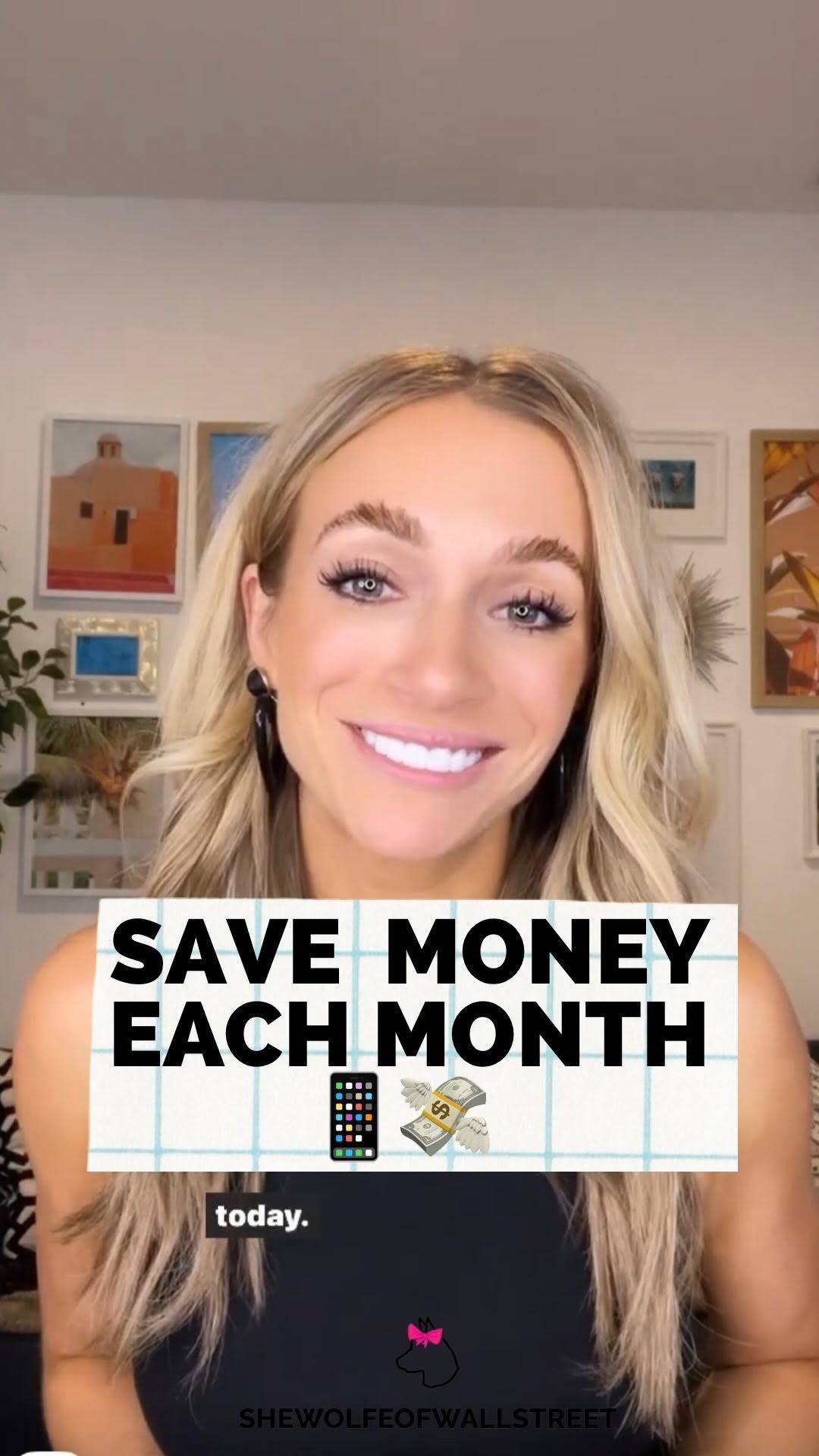 Instagram post by @shewolfeofwallstreet for Visible. Caption reads: Whenever I review budgets with people, one of the....