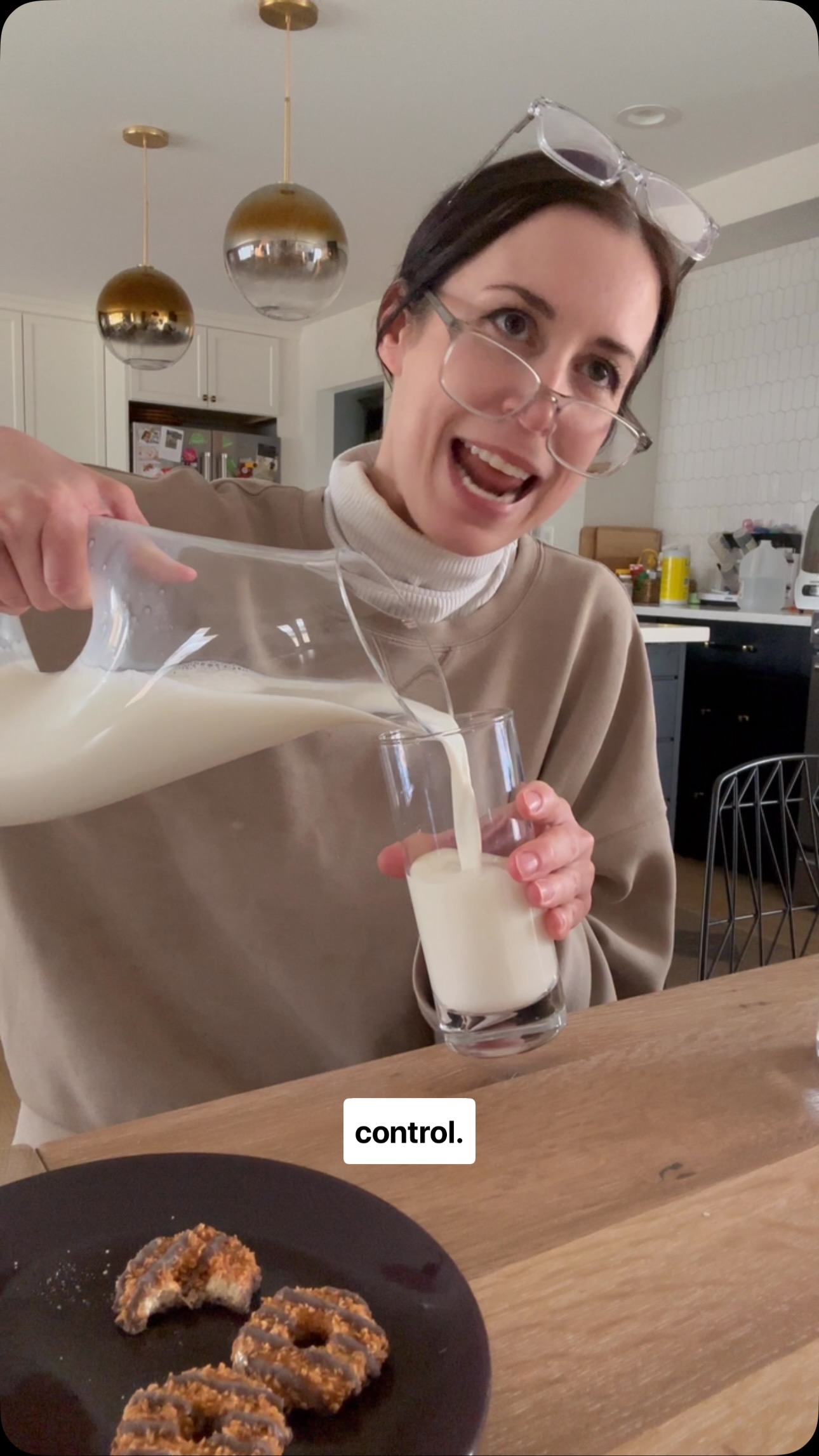 Instagram post by @callmekristenmarie for gonnaneedmilk. Caption reads: When the daylight savings math ain’t mathin’, just....
