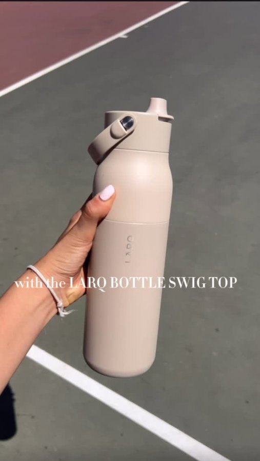 Instagram post by @britsdentaldiaries for LARQ. Caption reads: [...] will take everywhere with you! I love the....