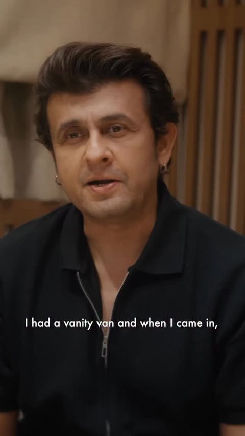 Instagram post by @sonunigamofficial for BookMyShow. Caption reads: Only Sonu Nigam can go from vanity van stories to....